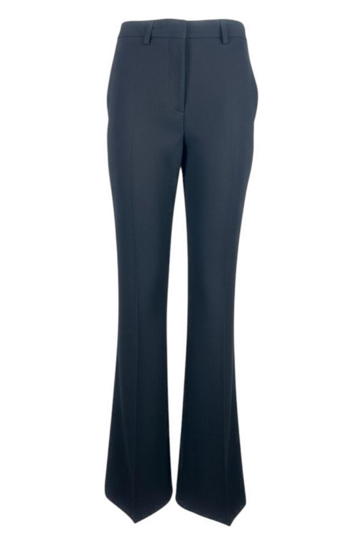pantalone donna a zampa nero 