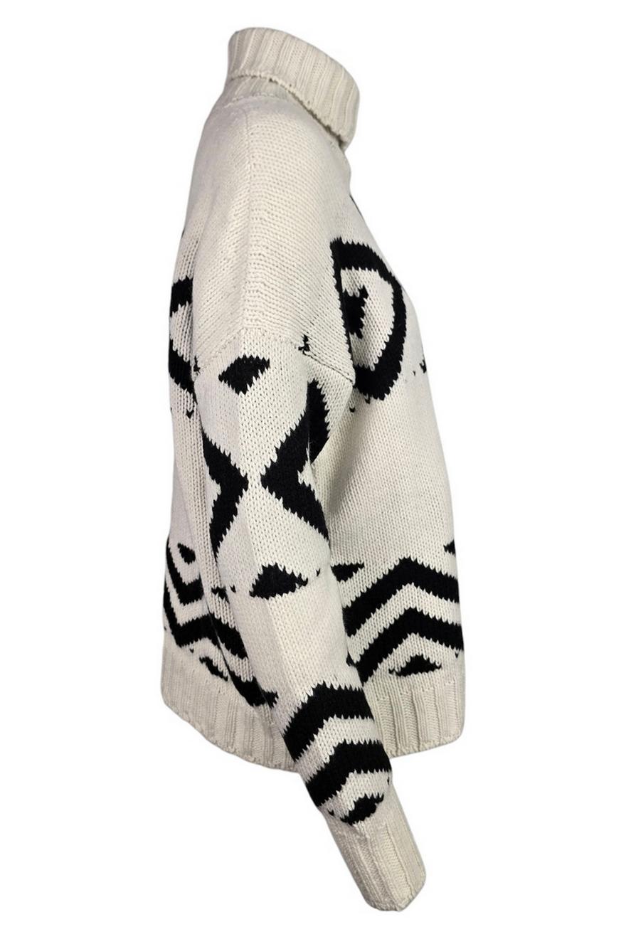 dolcevita donna greche bianco/ nero 