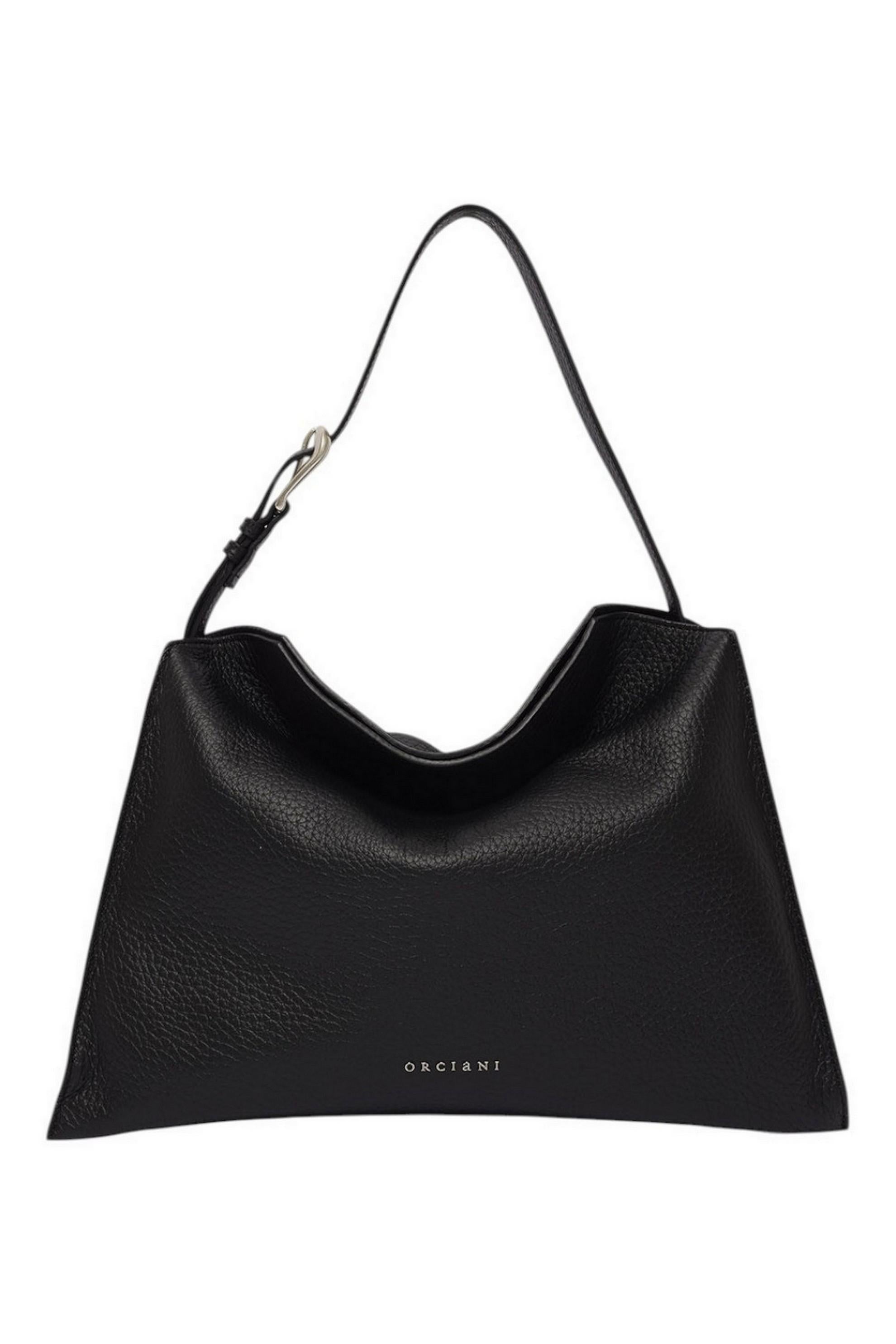 Borsa donna Trinity Soft Midi in pelle martellata nero 