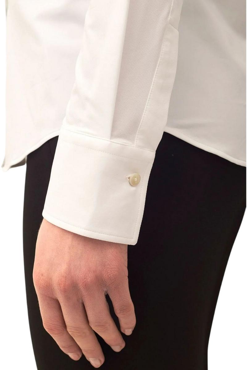 camicia donna in tessuto active bianco 