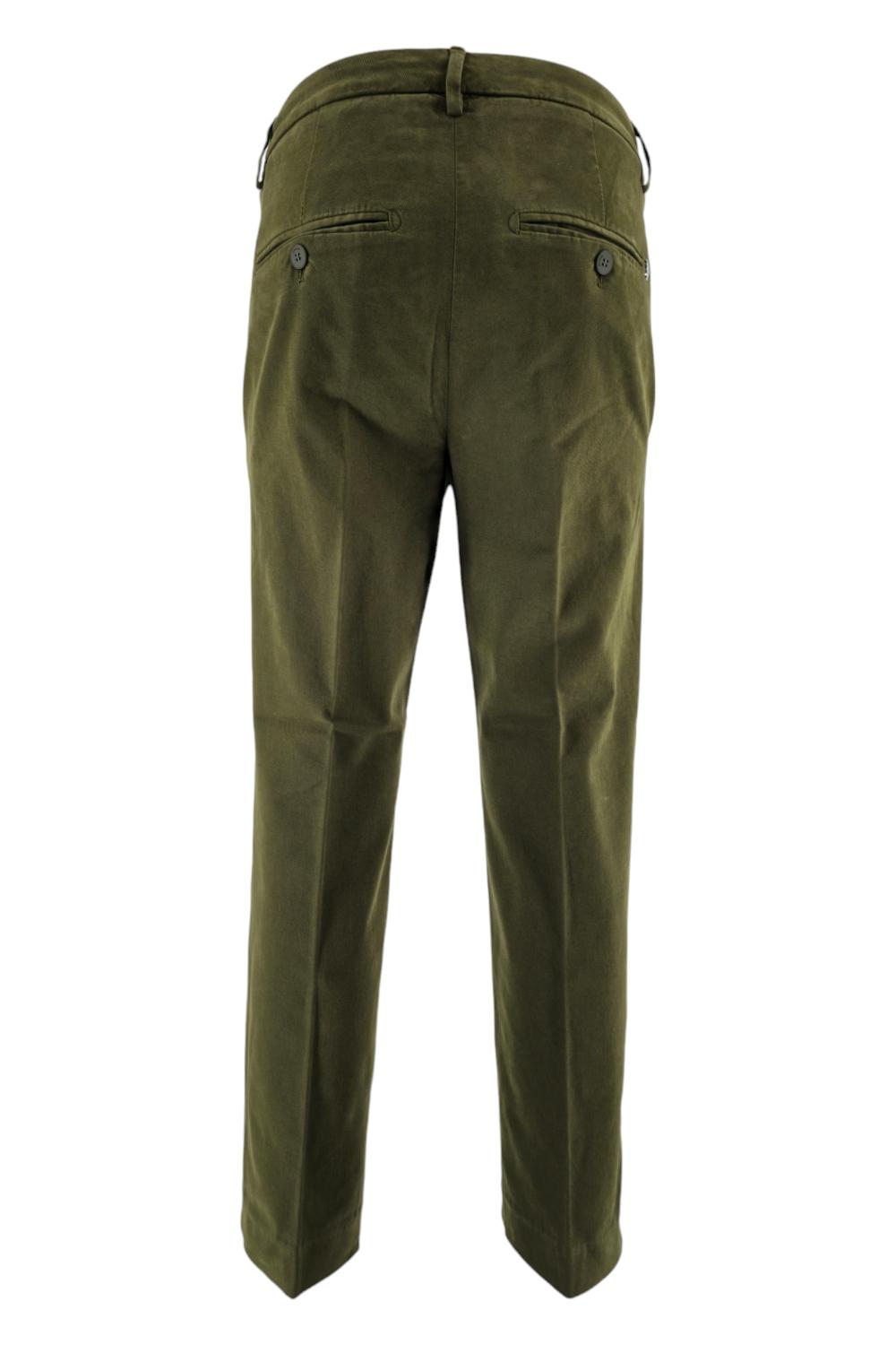 pantalone donna nima in gabardina militare 