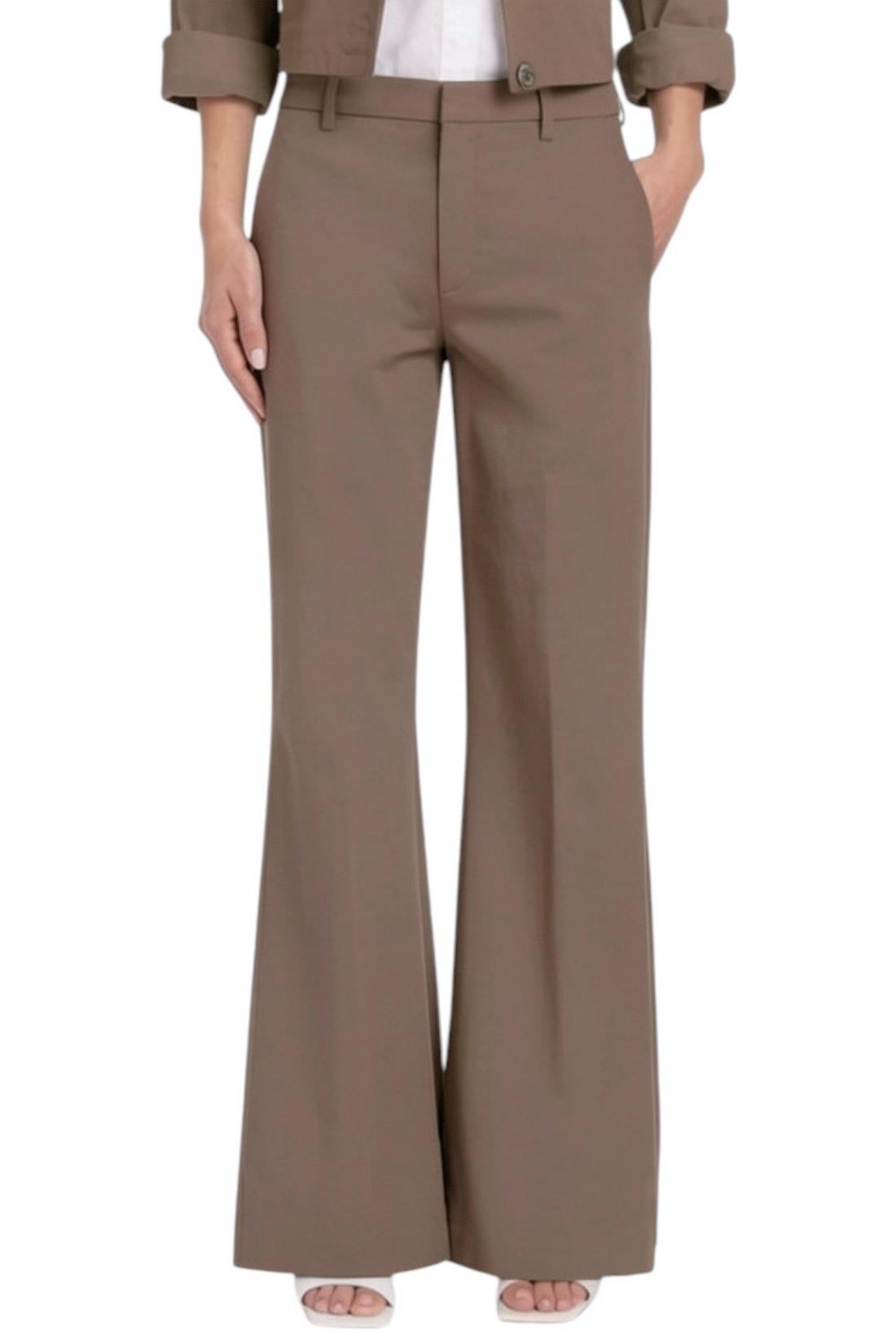 pantalone janice in gabardina militare 