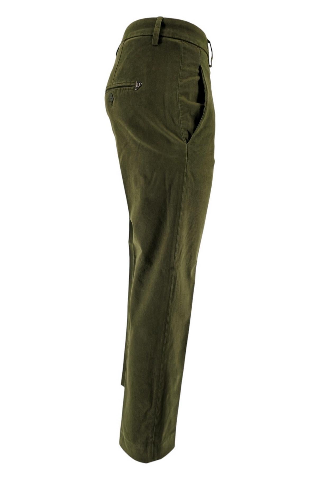 pantalone donna nima in gabardina militare 