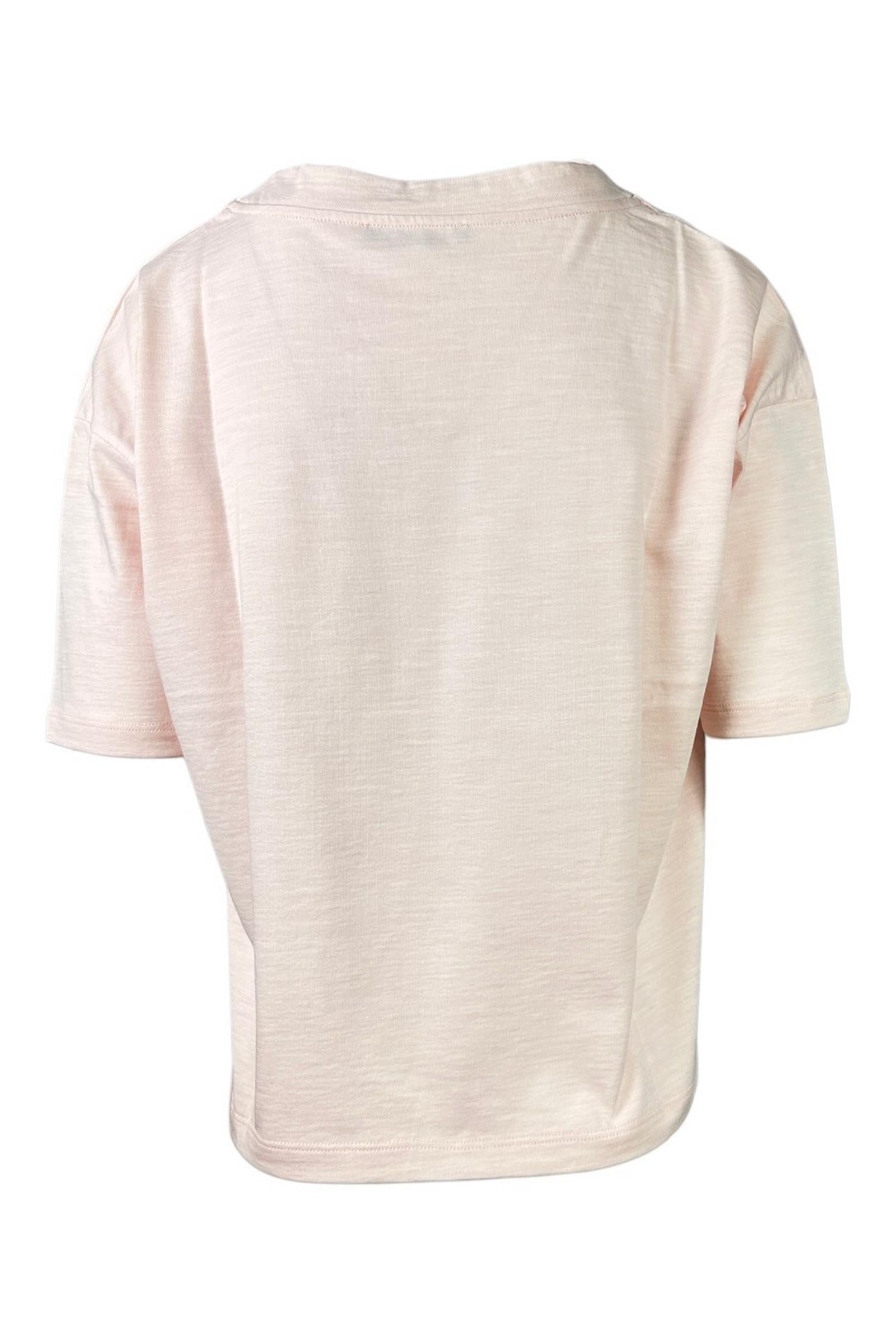 t-shirt donna manica corta rosa 