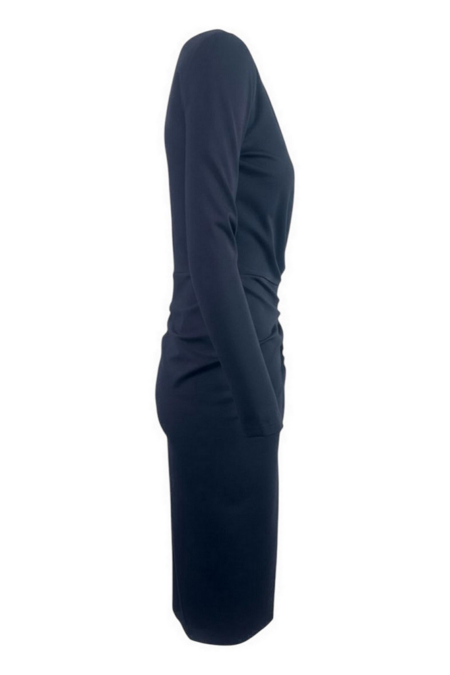 abito donna in jersey blu 