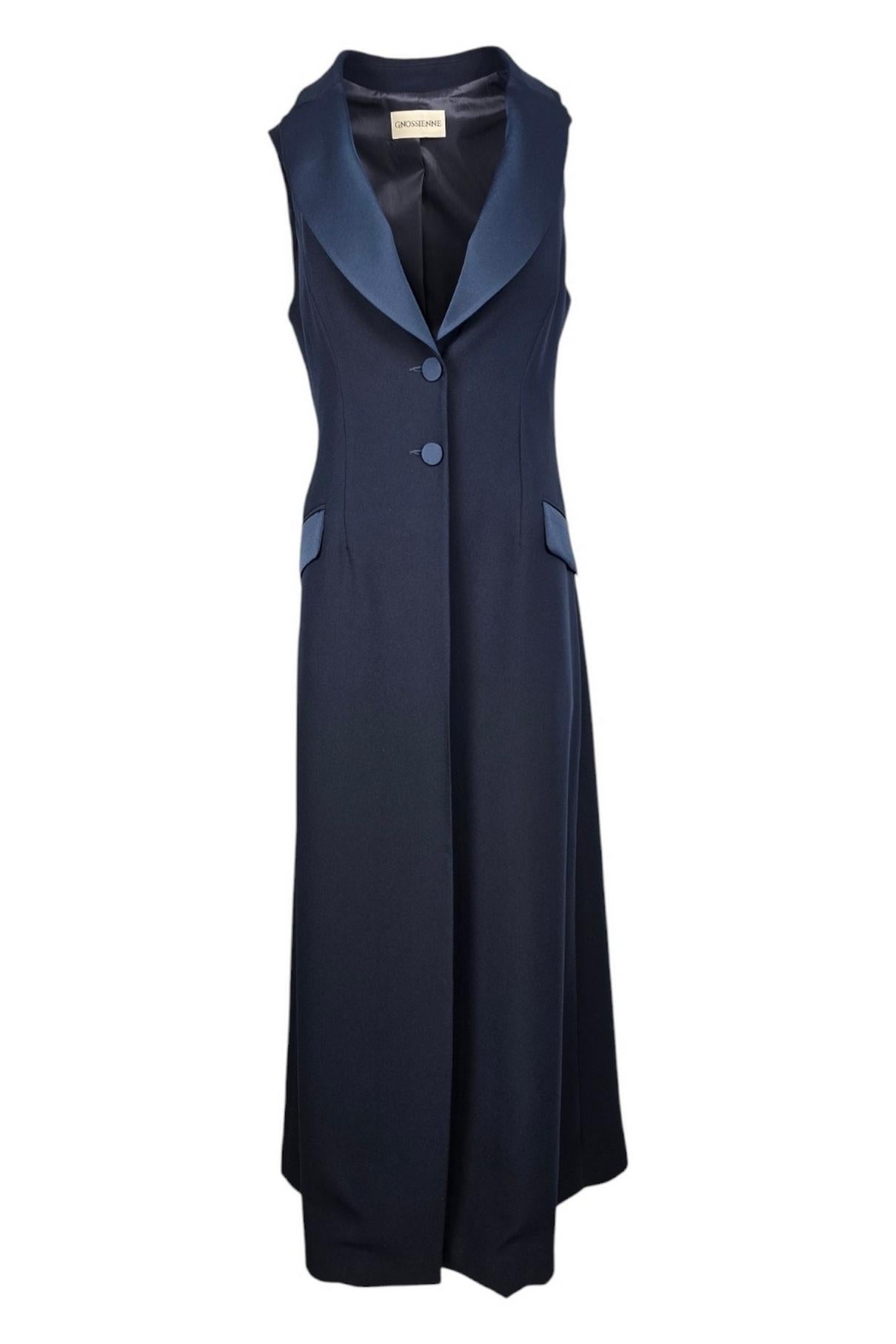 gilet donna lungo in anvers satin 
