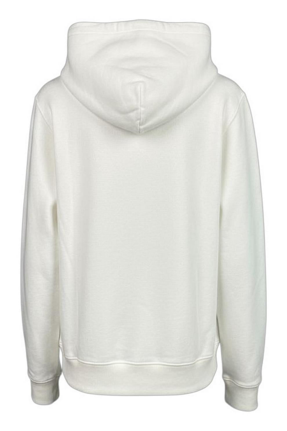 felpa donna bianco con cappuccio 