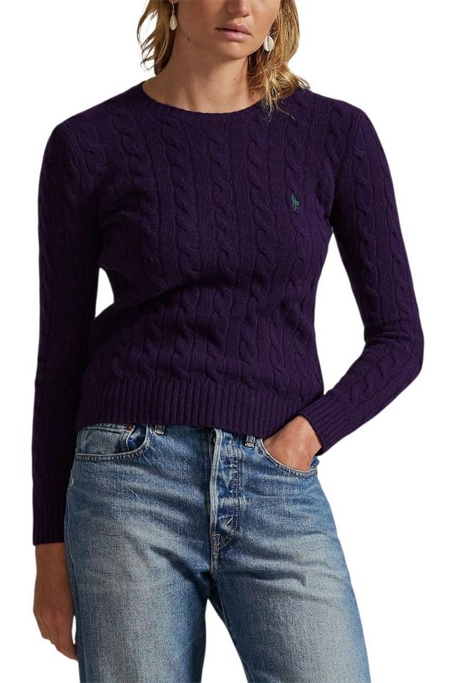 girocollo donna a trecce viola 