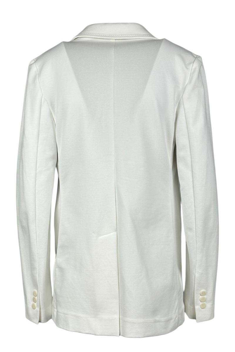 giacca donna doppiopetto bianco 