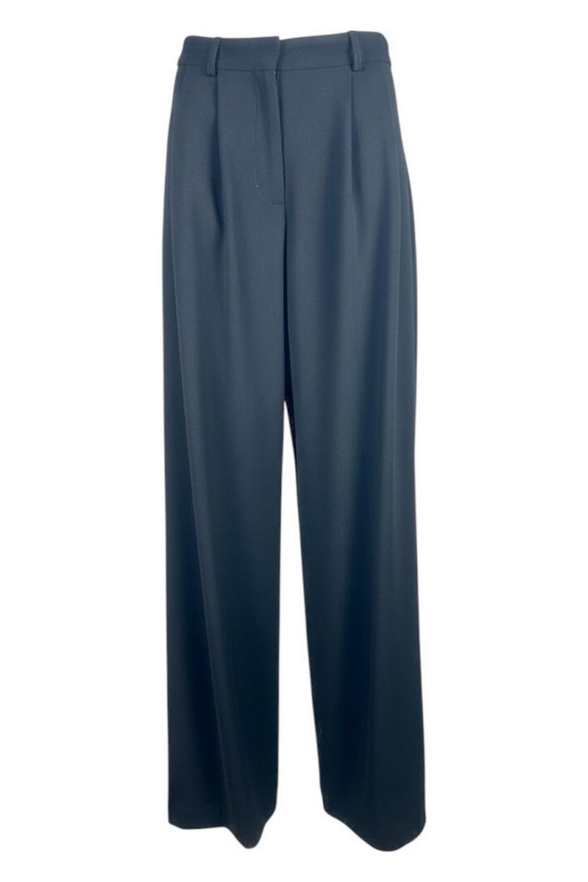 pantalone donna con doppie pinces nero 