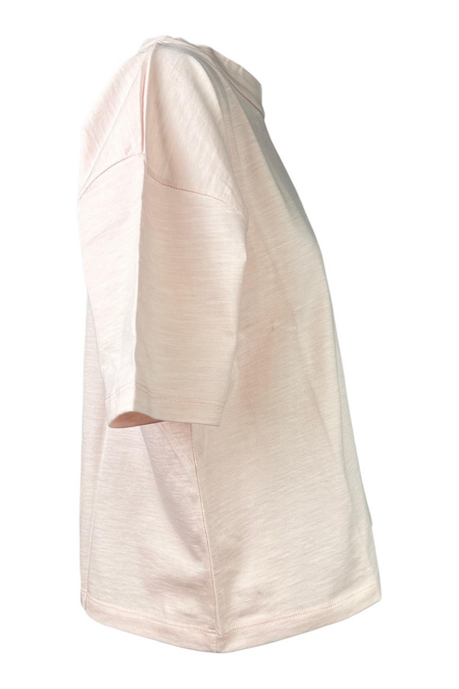 t-shirt donna manica corta rosa 