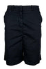 Women's Bermuda shorts in black cotton gabardine Bomboogie