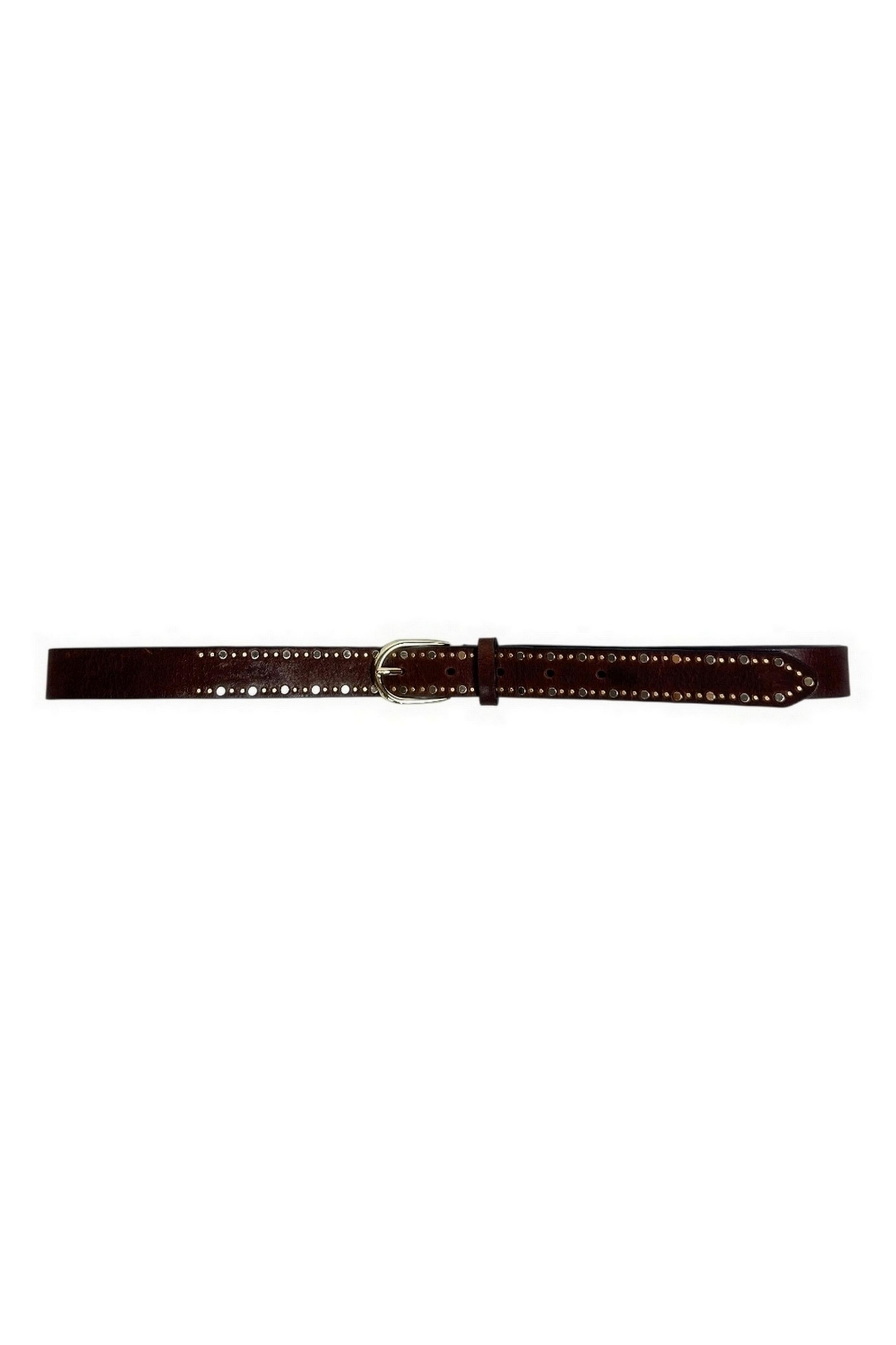 cintura donna in pelle marrone 