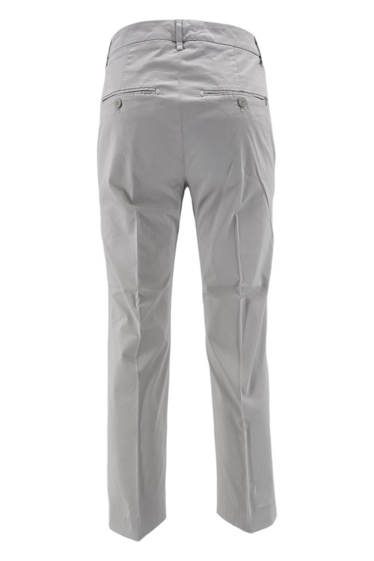 Pantalone donna nima in rasatello di cotone ghiaccio 