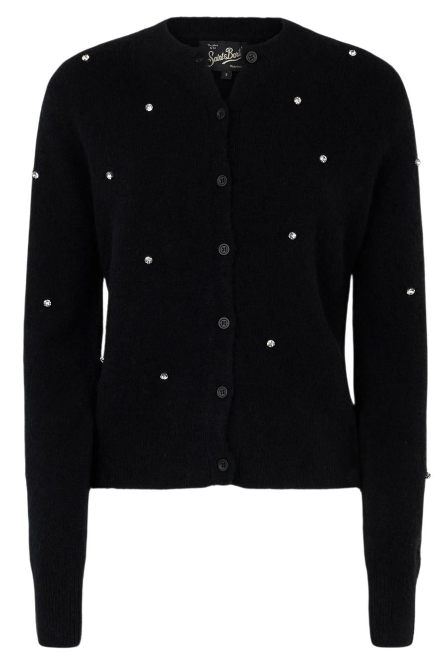 cardigan donna bellamy strass nero 