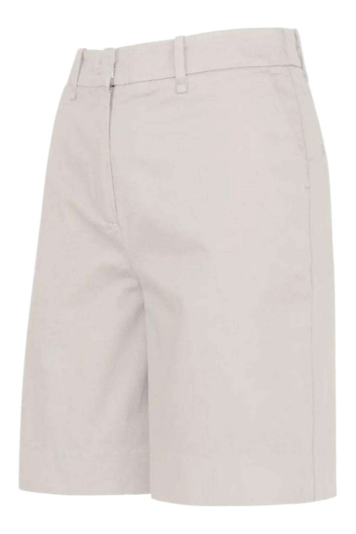 bermuda donna in gabardina di cotone 