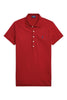 polo femme avec boutonnage long rouge Ralph Lauren