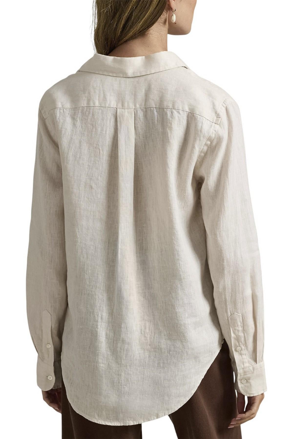 camicia donna lino over burro 
