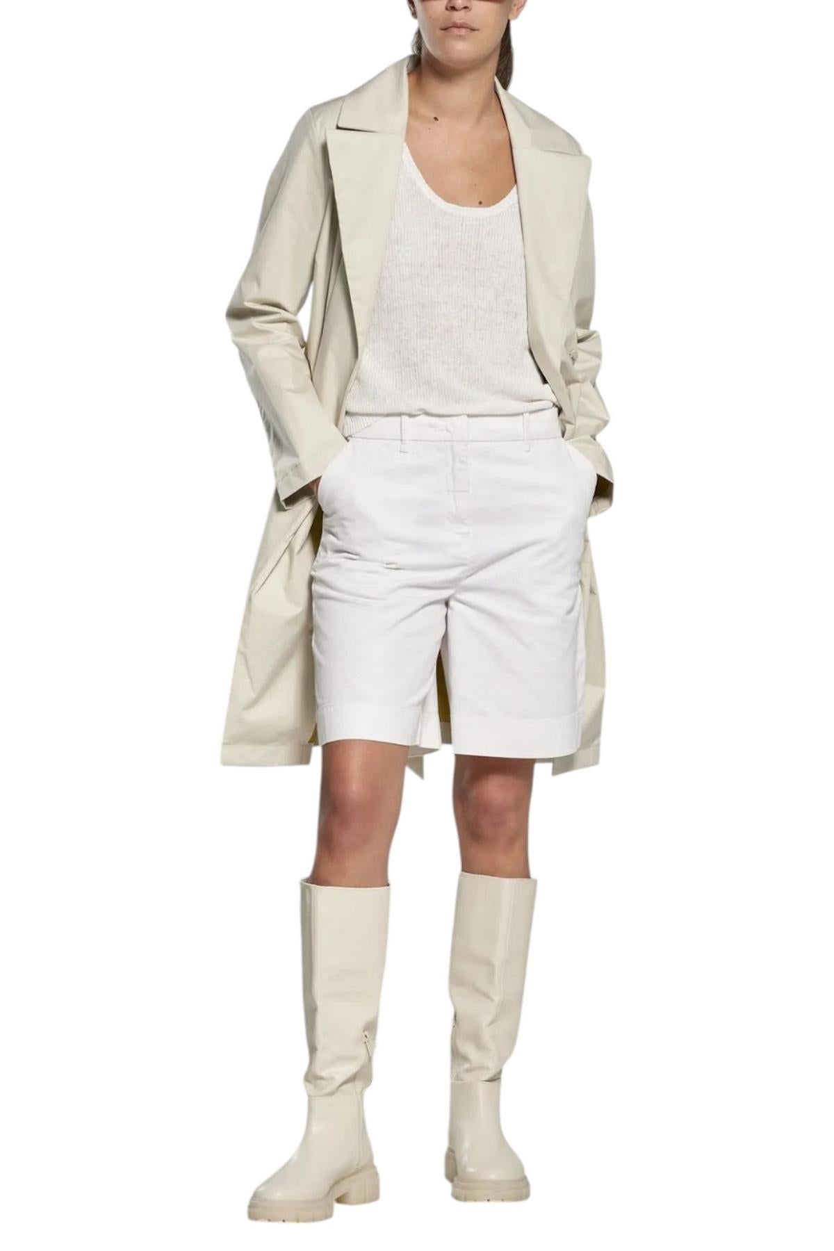 bermuda donna in gabardina di cotone 