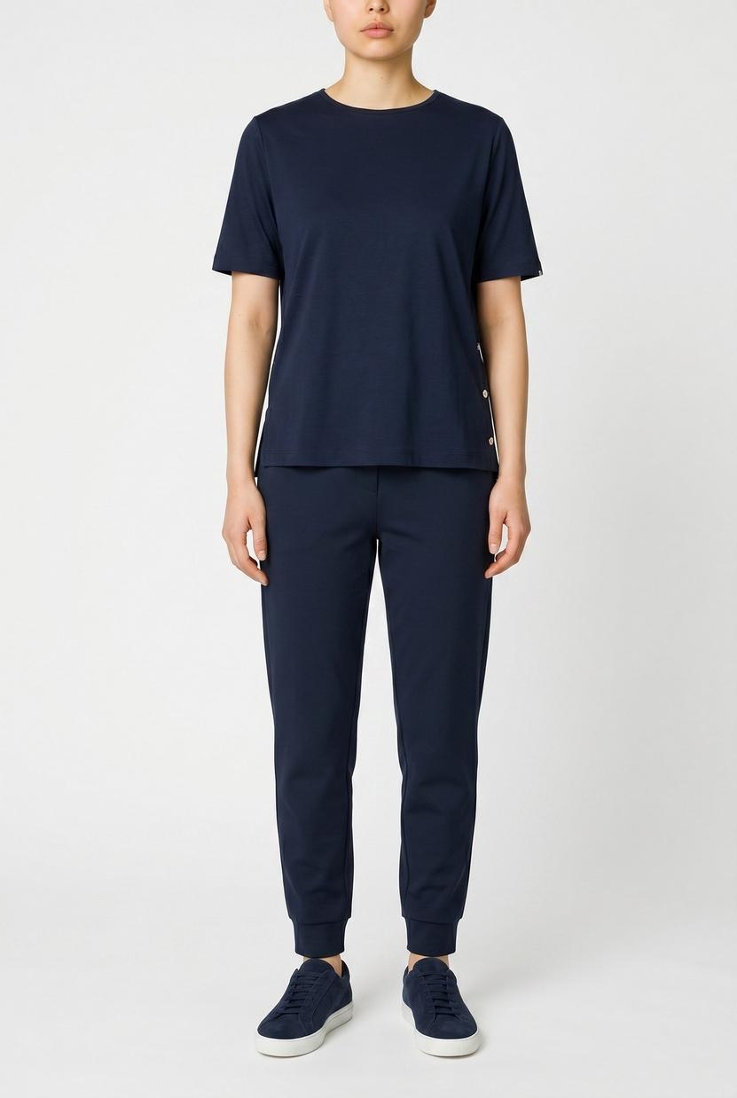 t-shirt con spacchetti 
