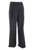 pantalón ancho con pinzas negro Gnossienne