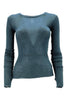 Bomboogie women's crew neck jersey T-shirt in dark green