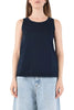 camiseta sin mangas mujer racer en jersey azul MaxMara S