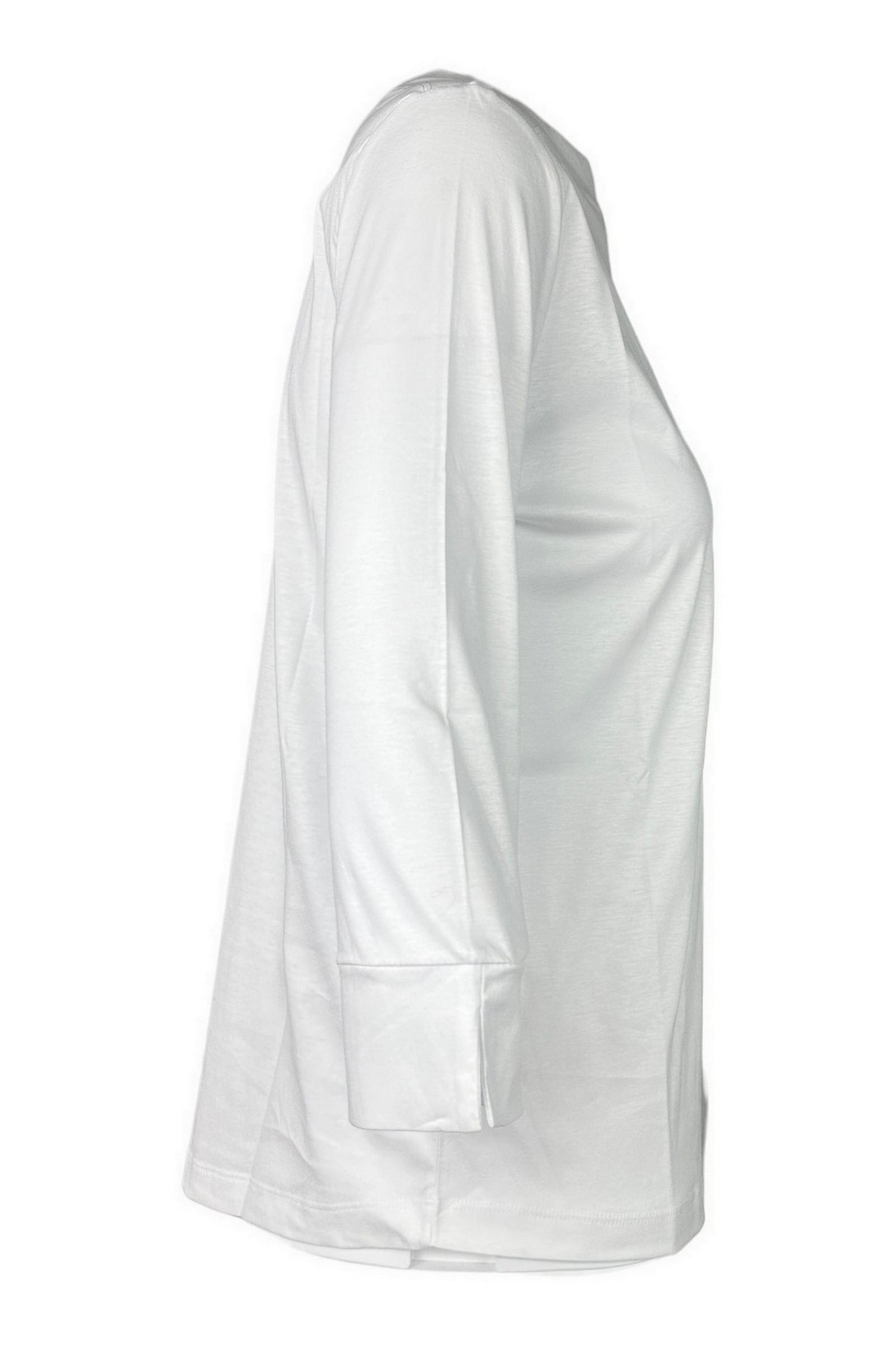 t-shirt donna manica 3/4 bianco 