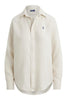 camisa mujer lino oversize mantequilla Ralph Lauren