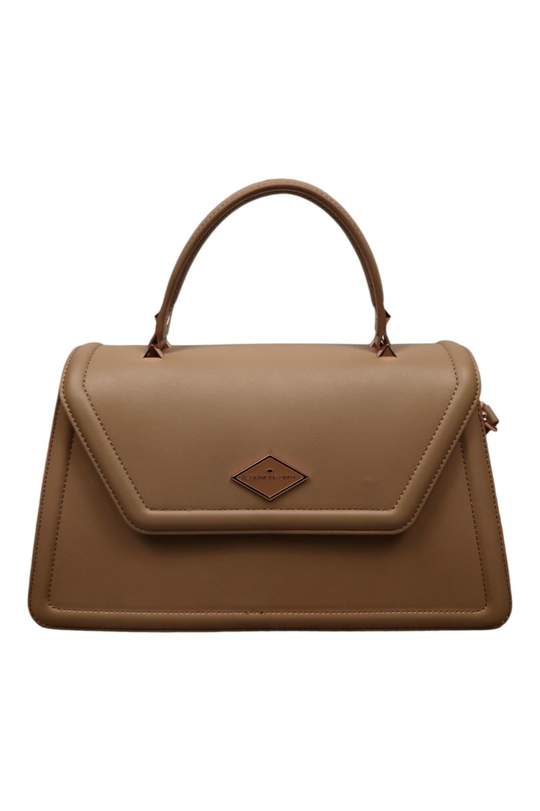 borsa donna elisabeth large in ecopelle cammello 