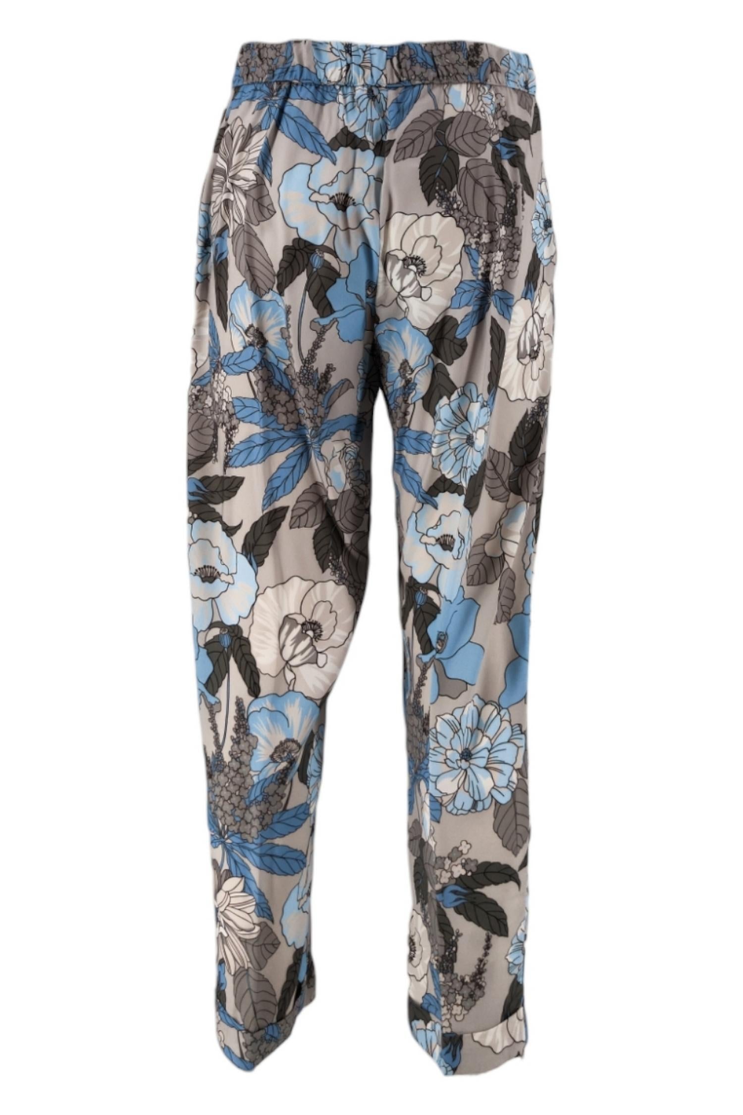 Pantalone Perla/grigio/turchese 