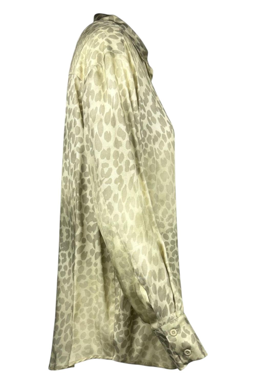 camicia donna maculato beige 