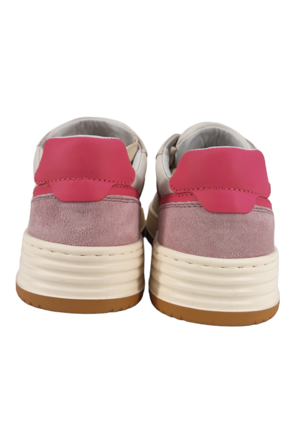 Sneakers Avorio/fucsia 