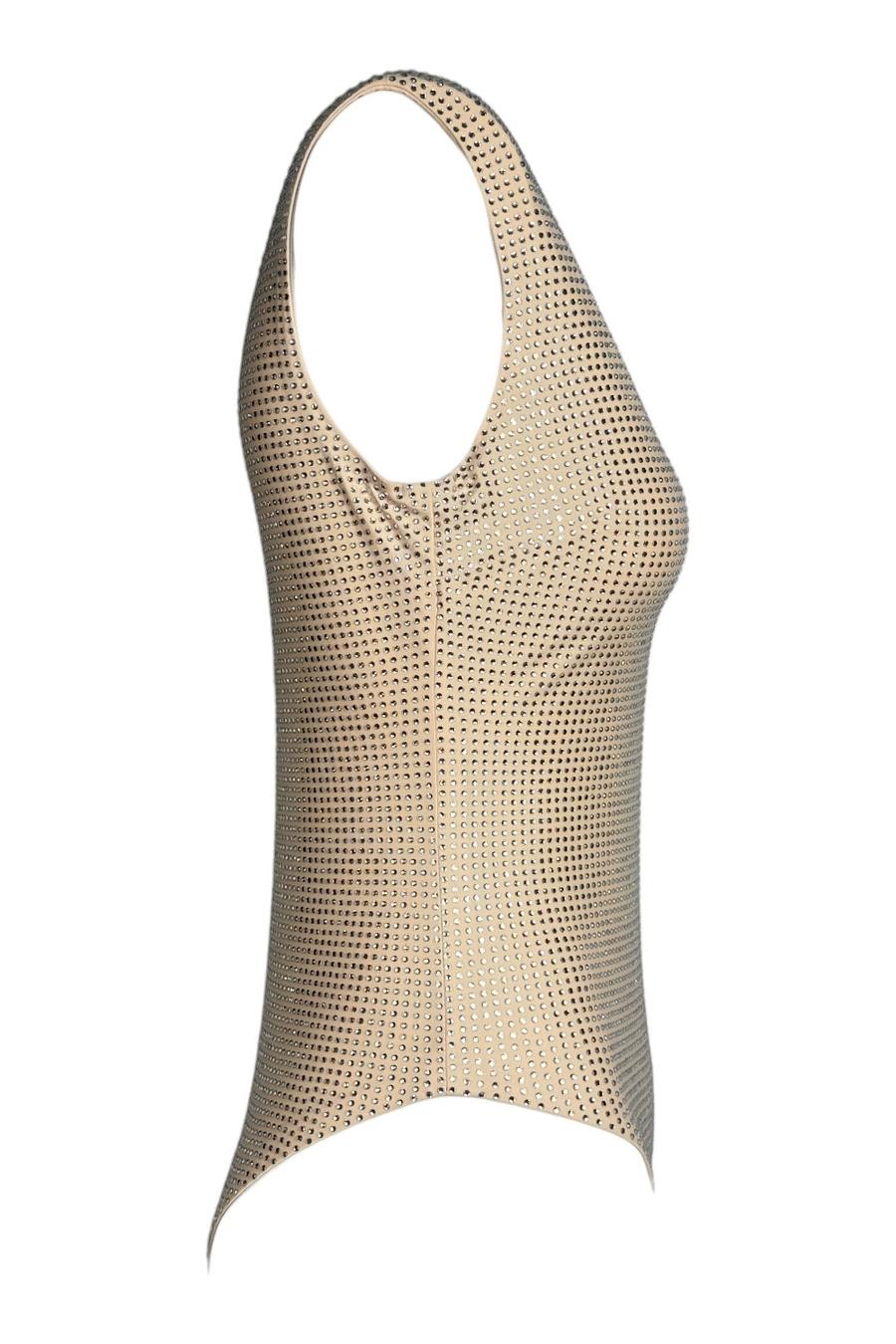 body donna con paillettes rosa 