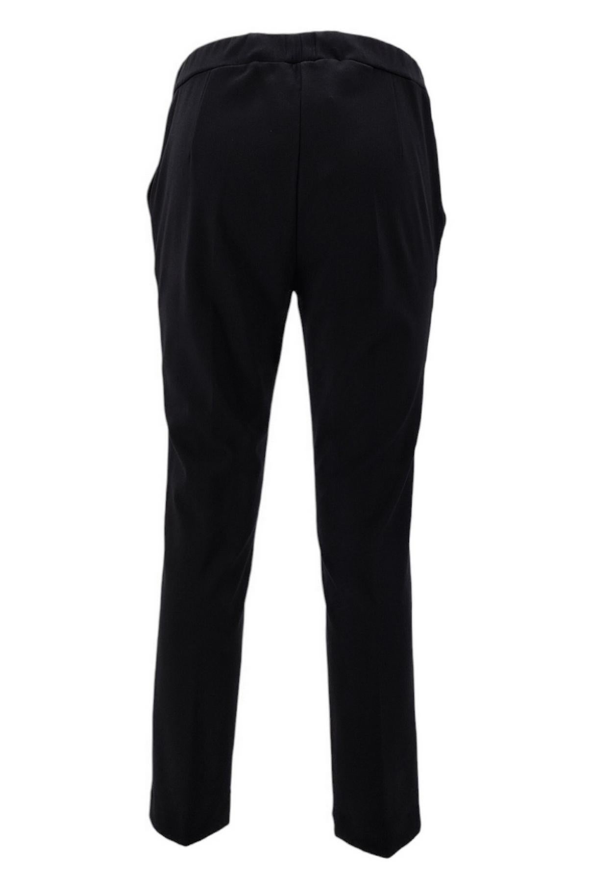Pantalone donna in punto milano nero 
