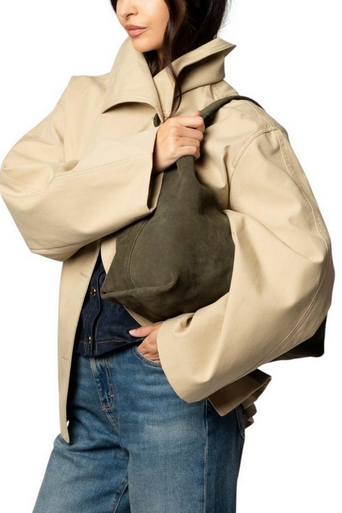 borsa donna chloe in suede militare 
