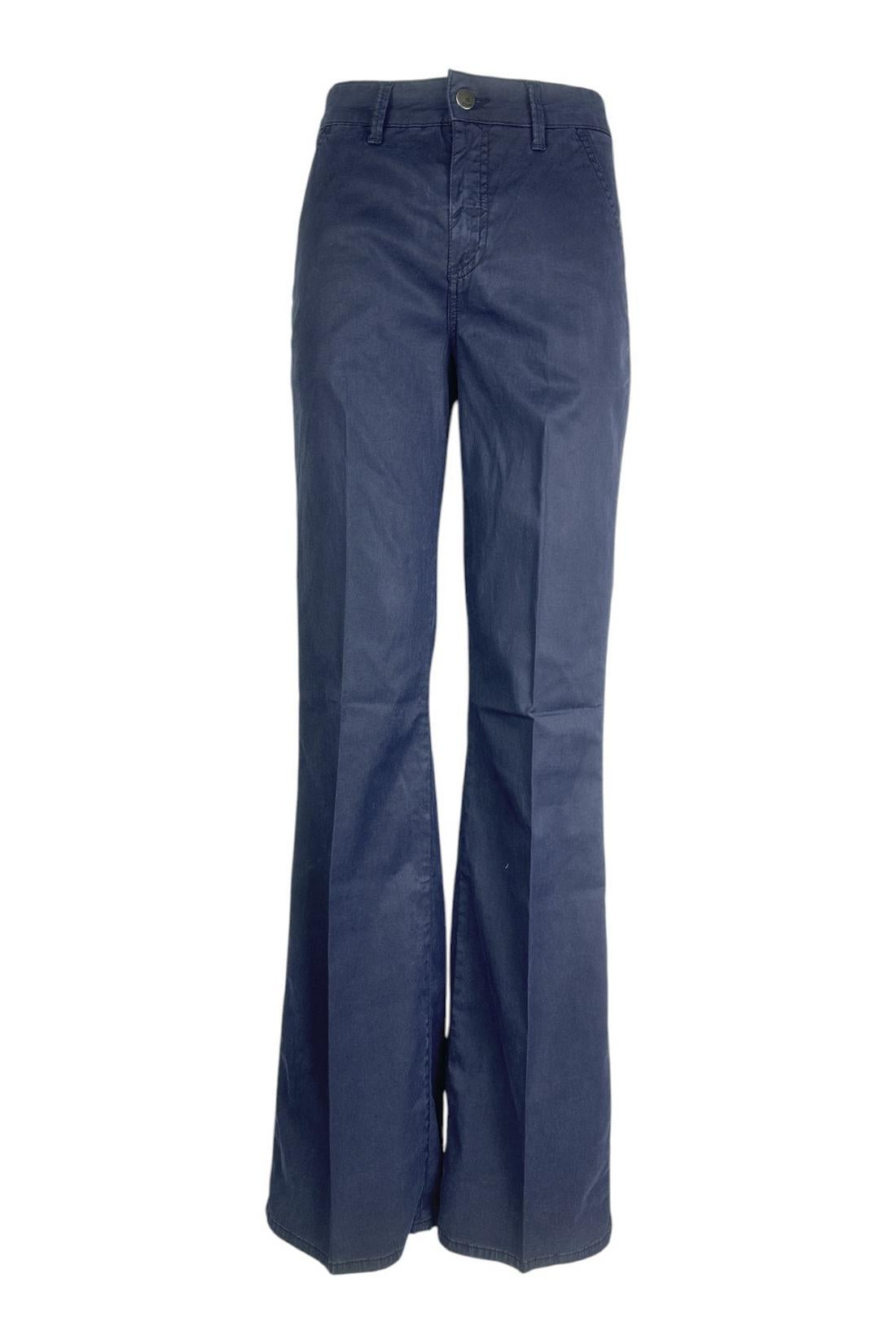 pantalone donna largo blu 