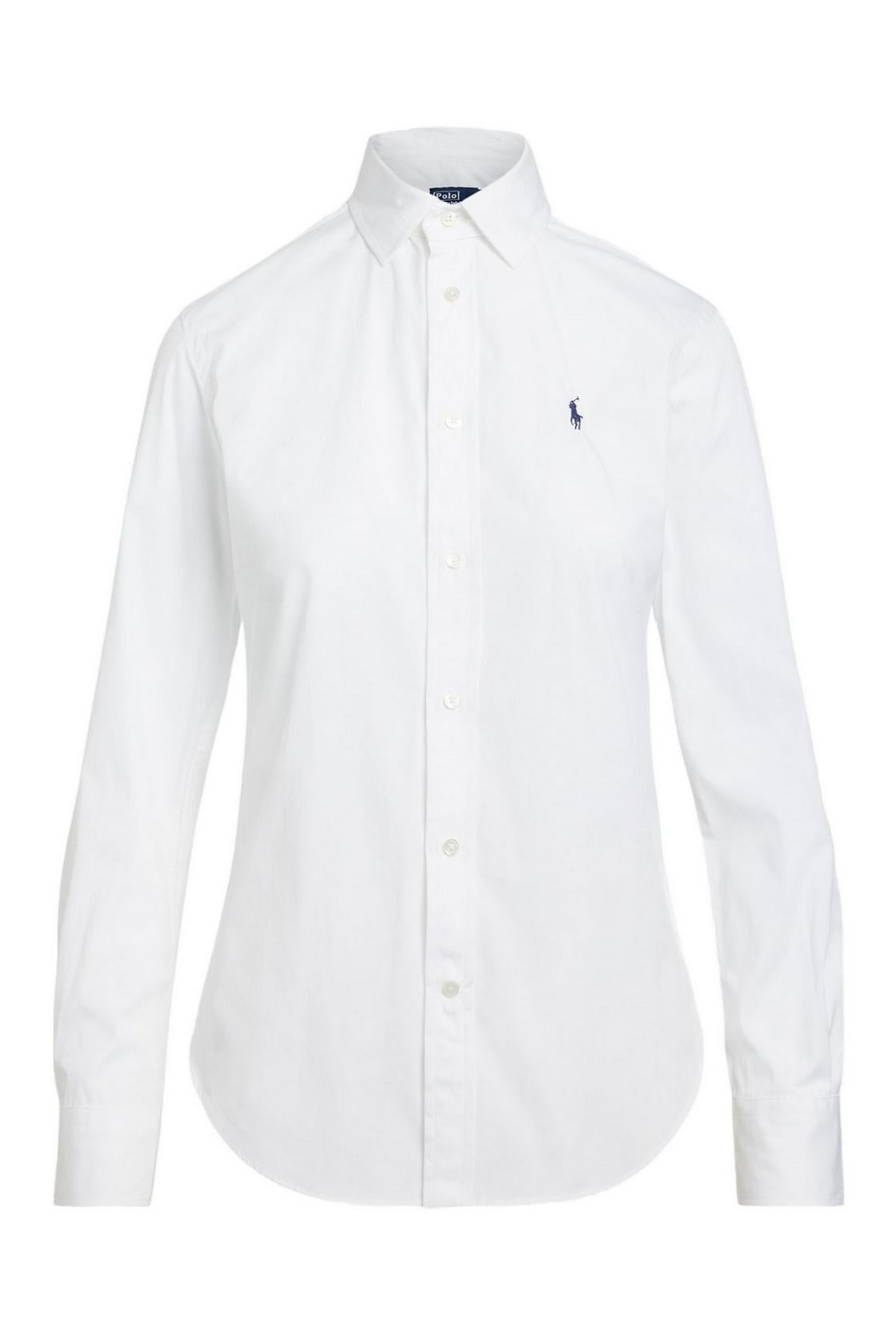 Camicia donna bianca in cotone stertch 