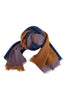Gaynor Bongard blue and ochre gradient women's scarf