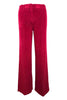 pantalón de mujer en terciopelo de canalé rojo Kiltie