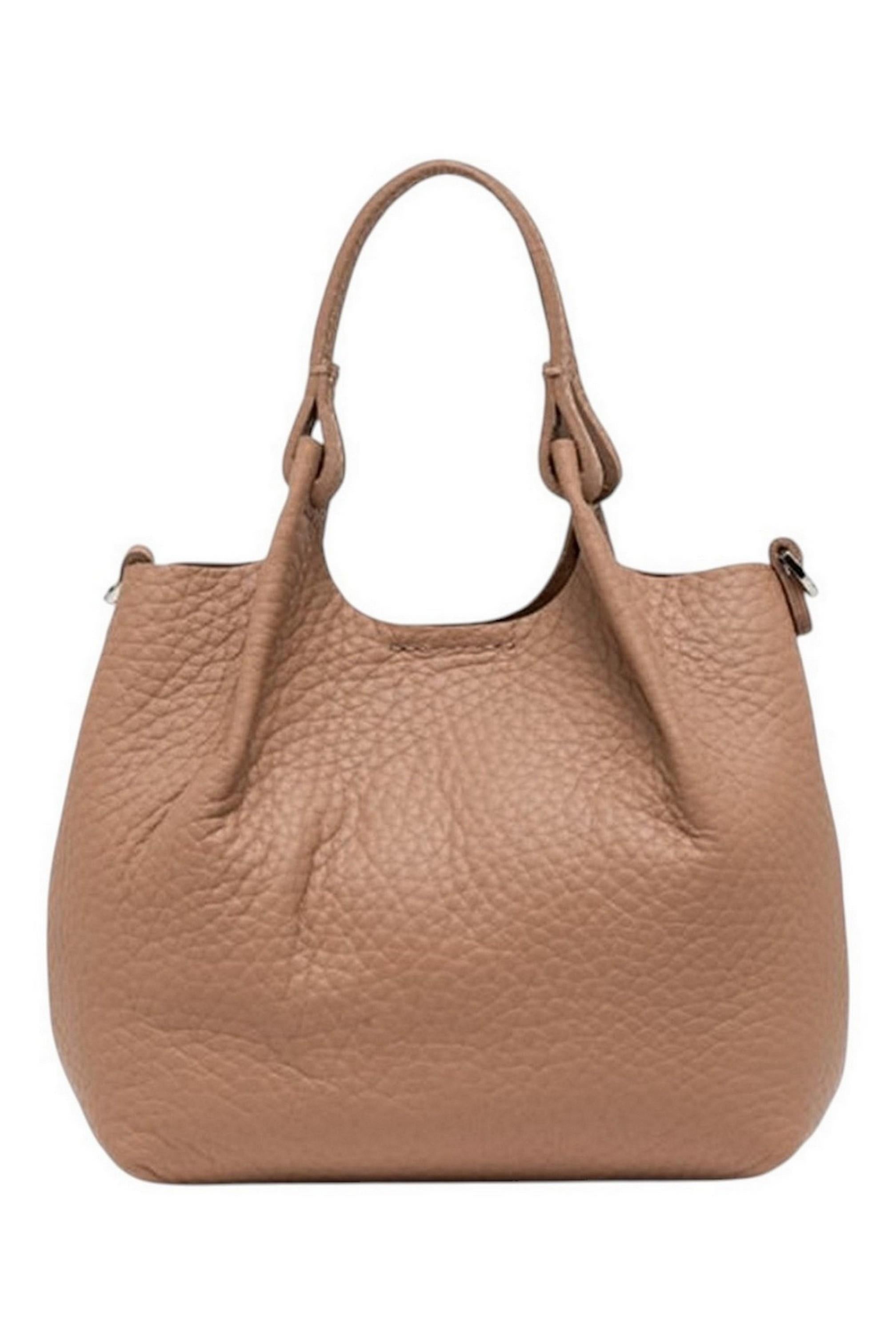 borsa donna dua piccola in pelle tortora 