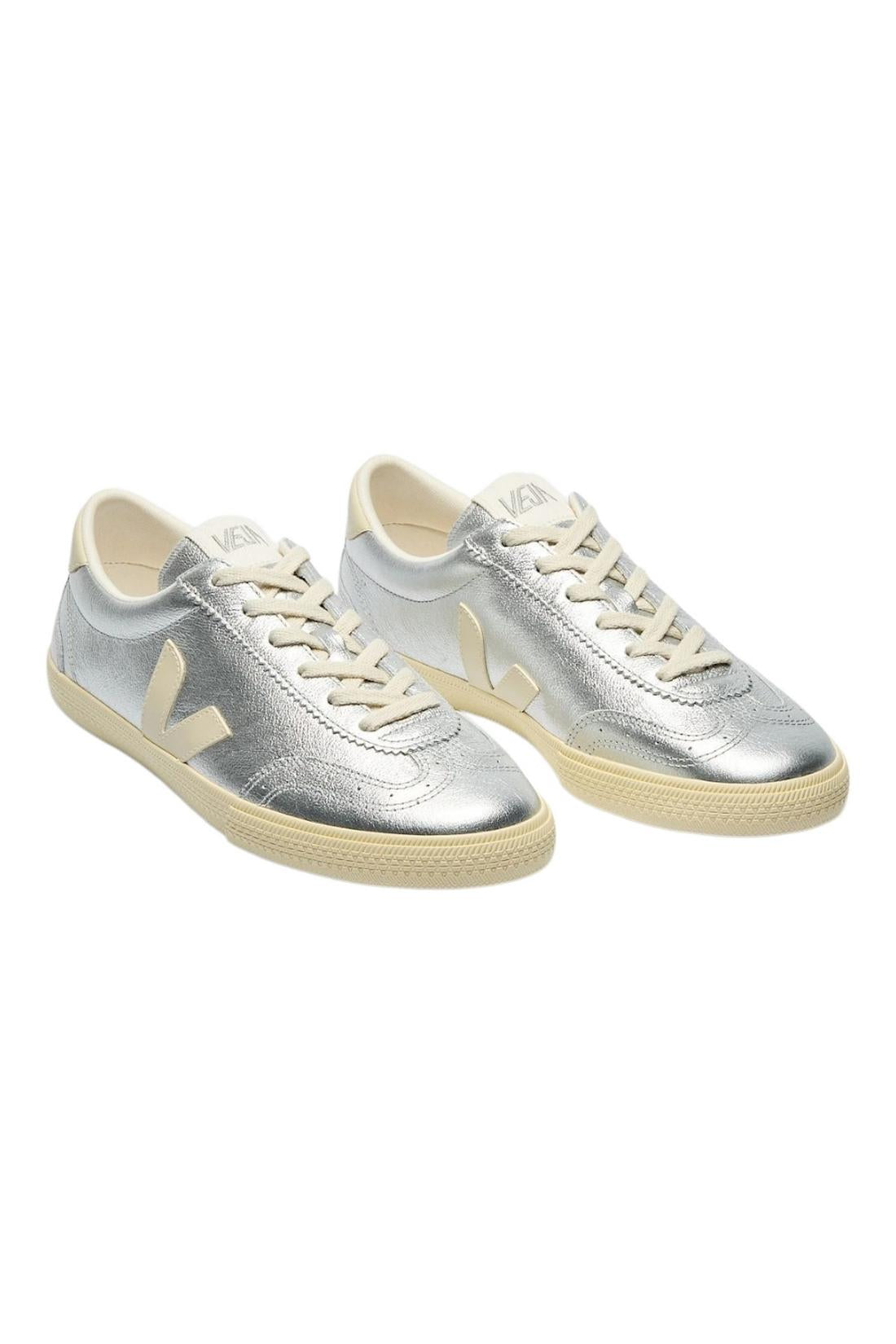 sneakers donna volley argento 
