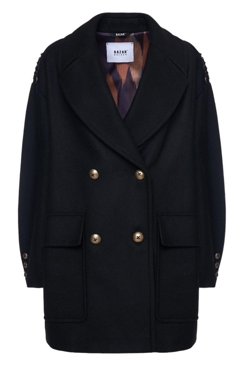 caban donna over nero 