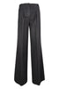 pantalón mujer ancho con pinzas negro Kiltie