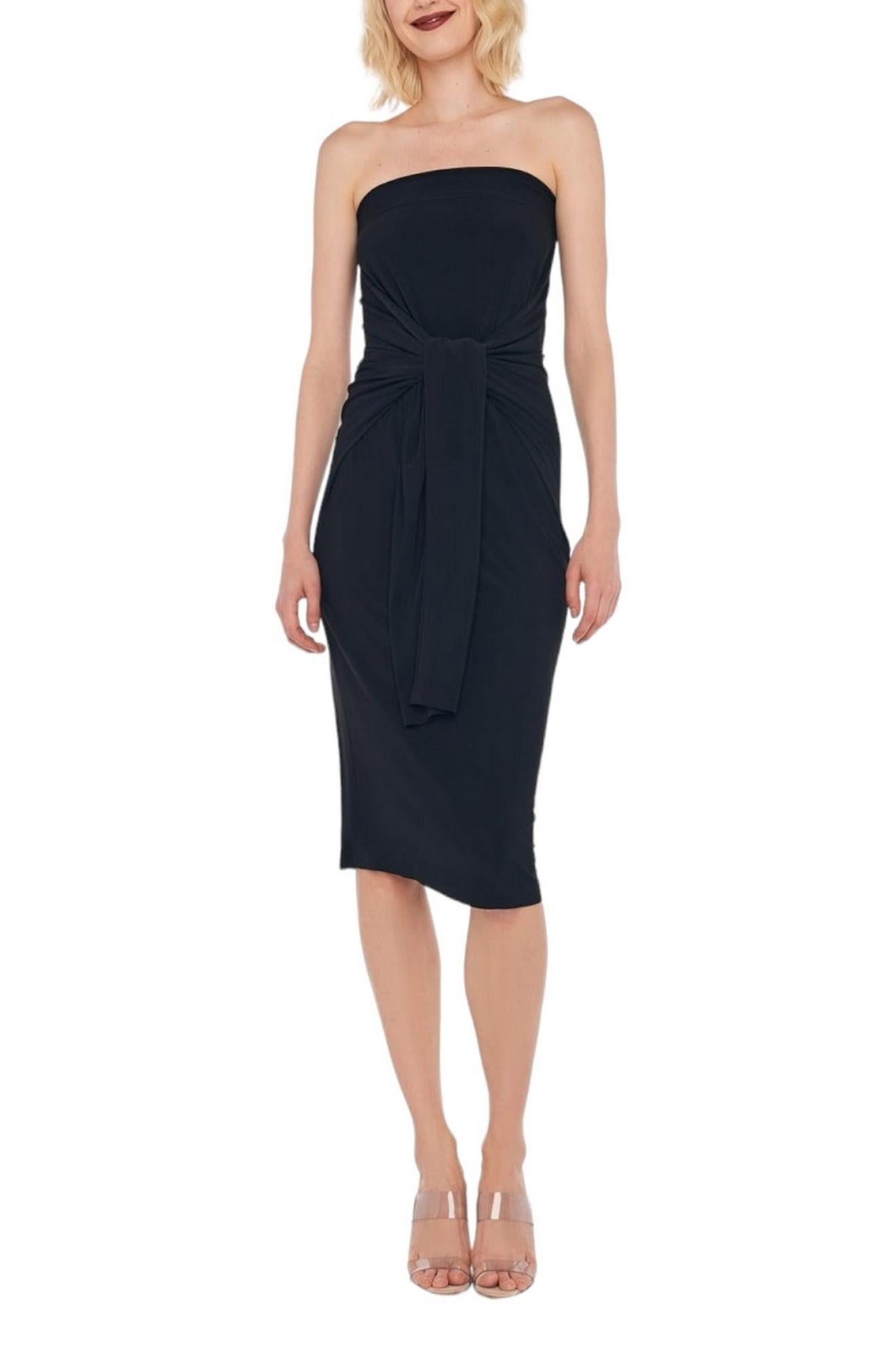 Abito donna in jersey all in one nero 