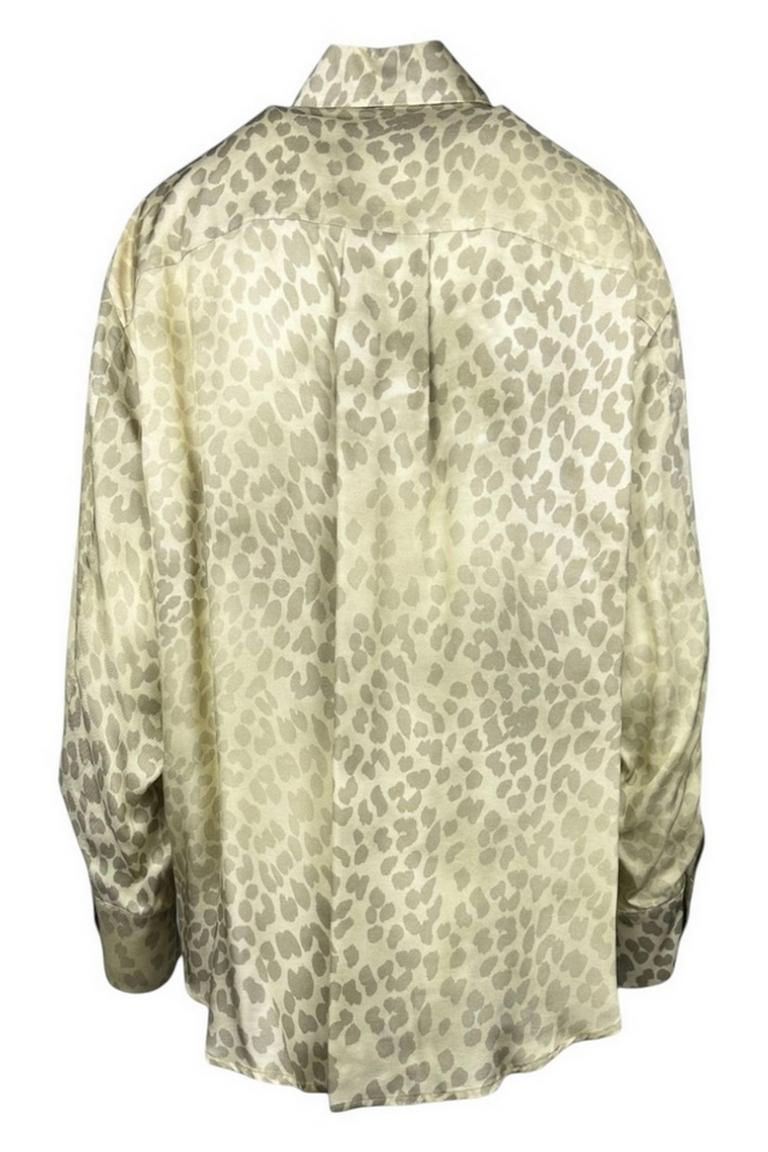 camicia donna maculato beige 