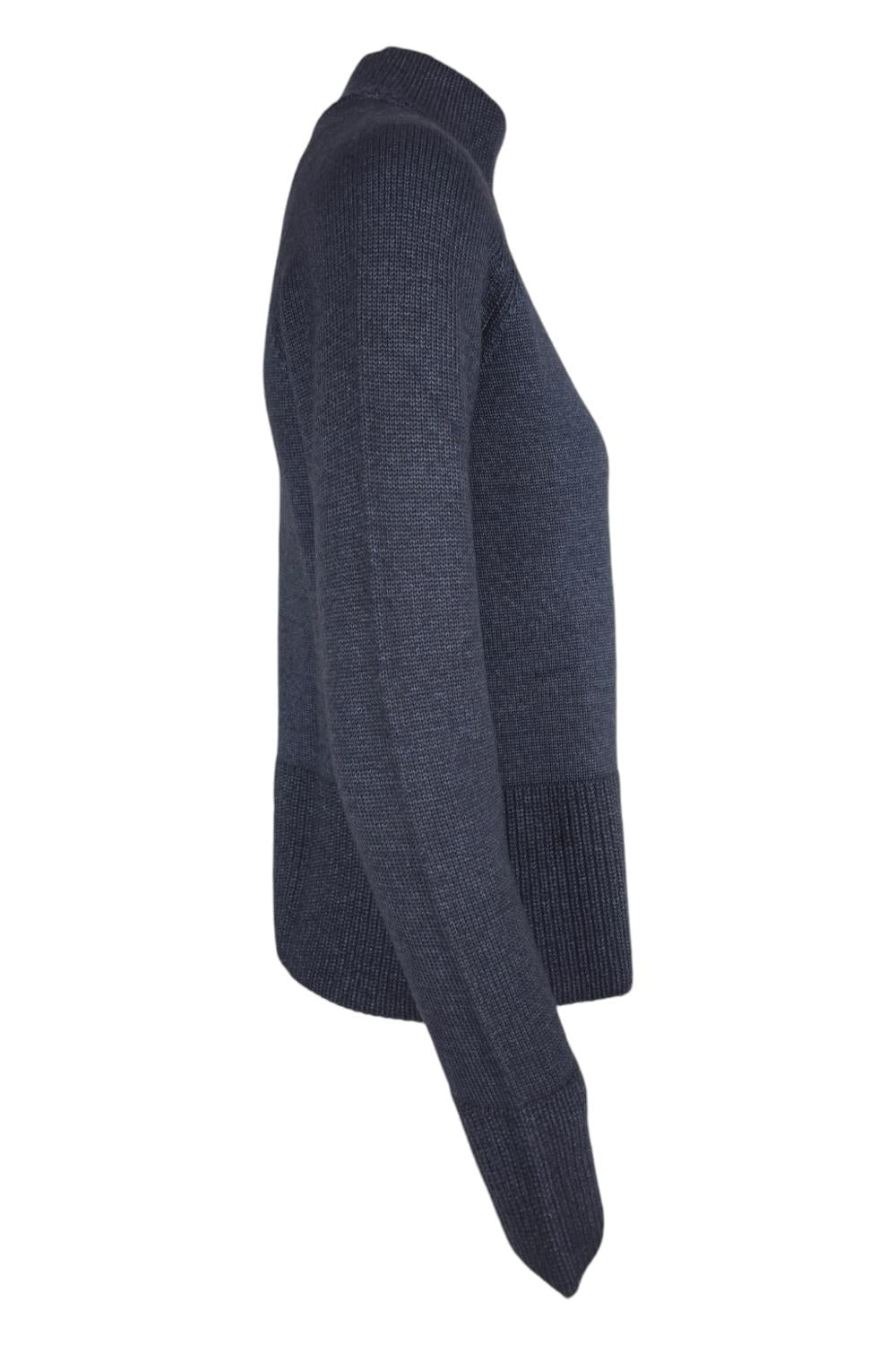 maglia donna lupetto sfumata blu 