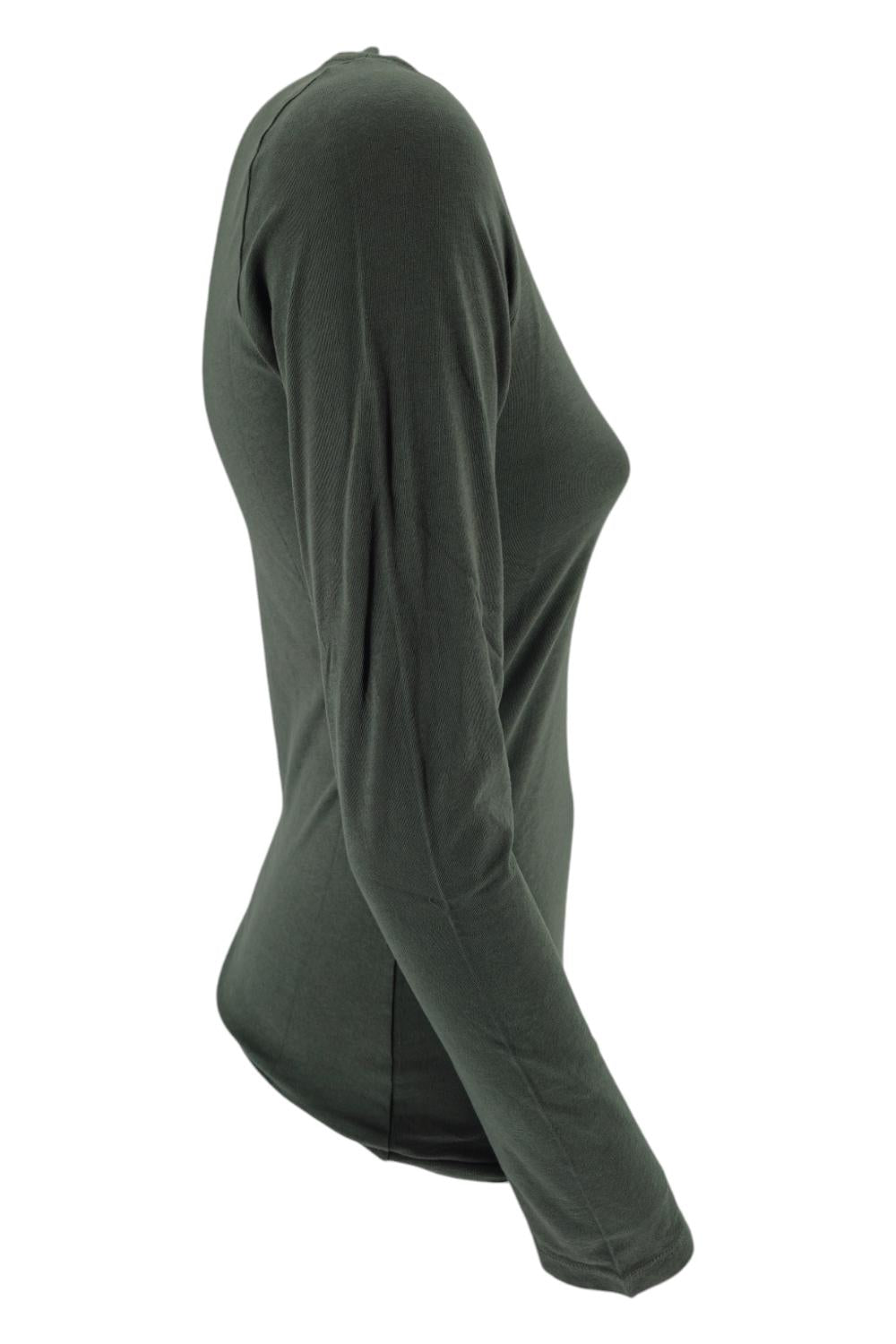 t-shirt donna manica lunga militare 