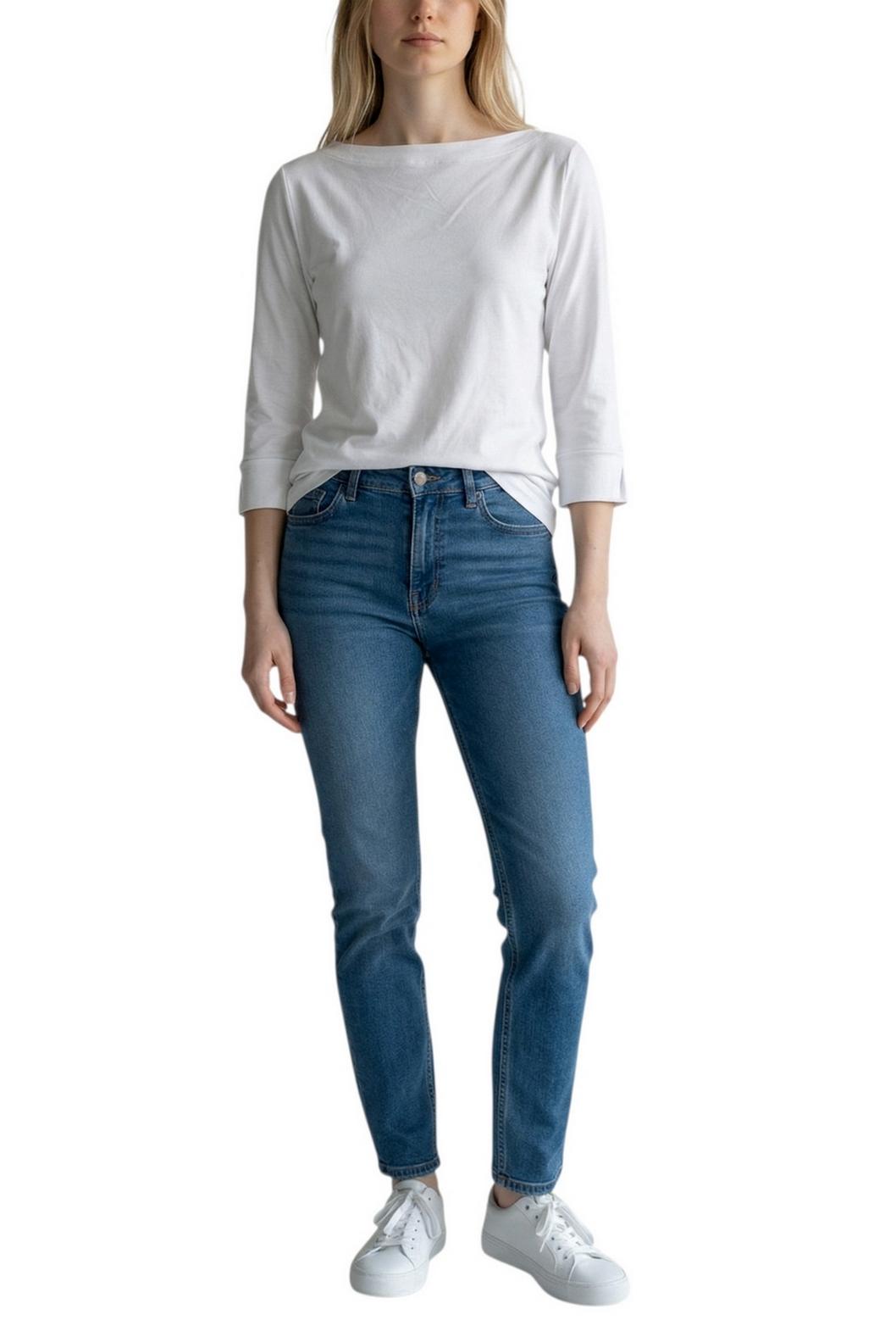 t-shirt donna manica 3/4 bianco 