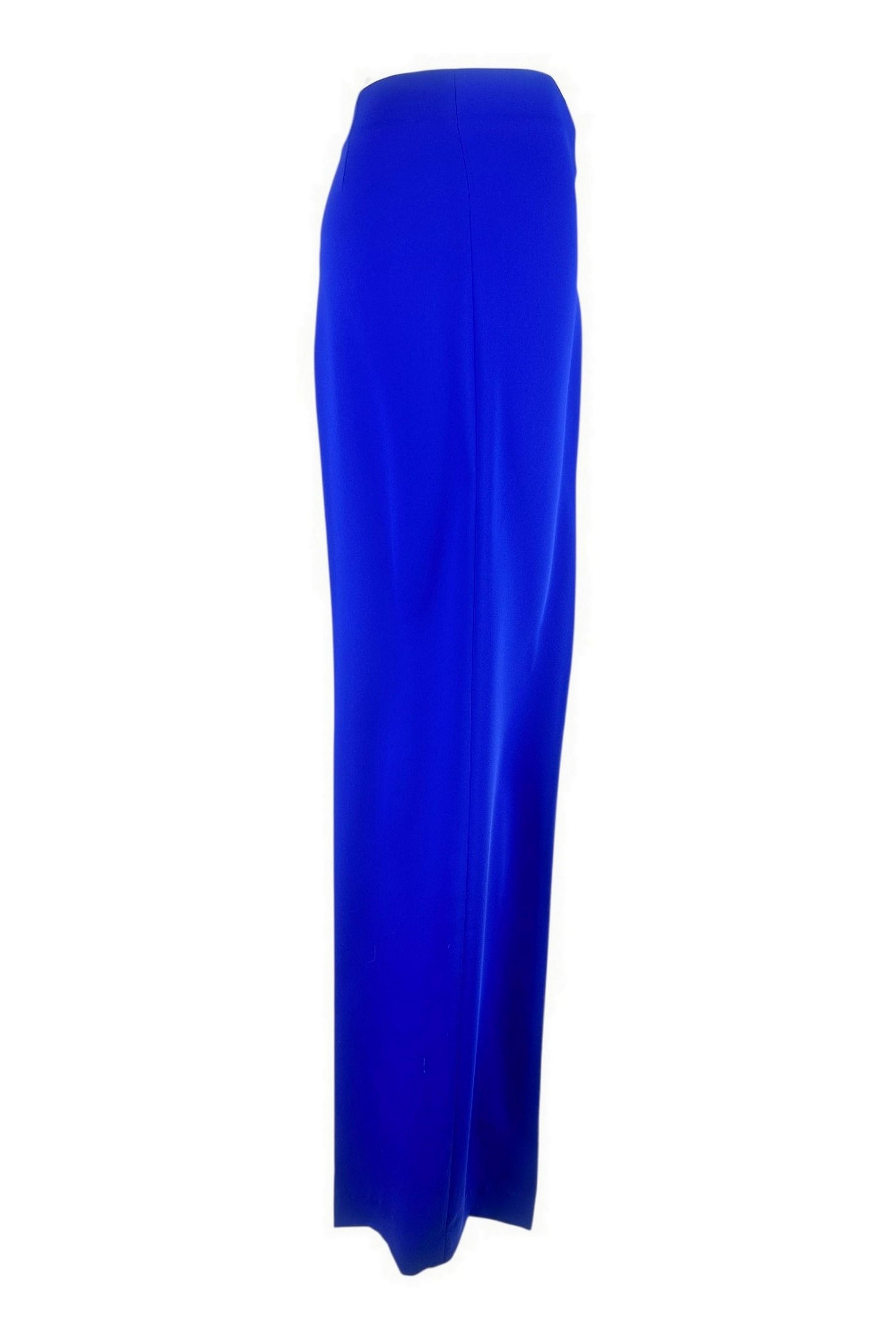 pantalone donna largo in cady bluette 